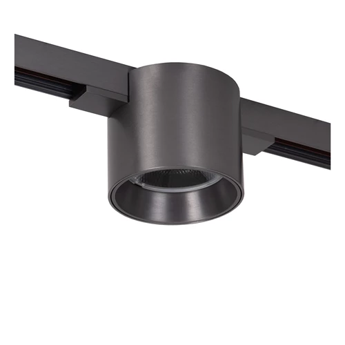 Lucide Premium LINIAL LUX Schienenstrahler - 1-Phasen Stromschiene / Schienensystem smart - 1xLED - Matt Schwarz Chrom - ausgeschaltet